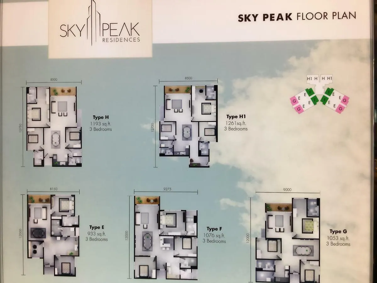 شقة جوهر بهرو Handshake Homestays @ Sky Peak Setia Tropika
